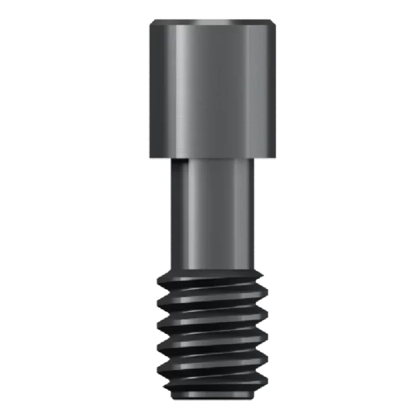 Angled abutment fixing screw