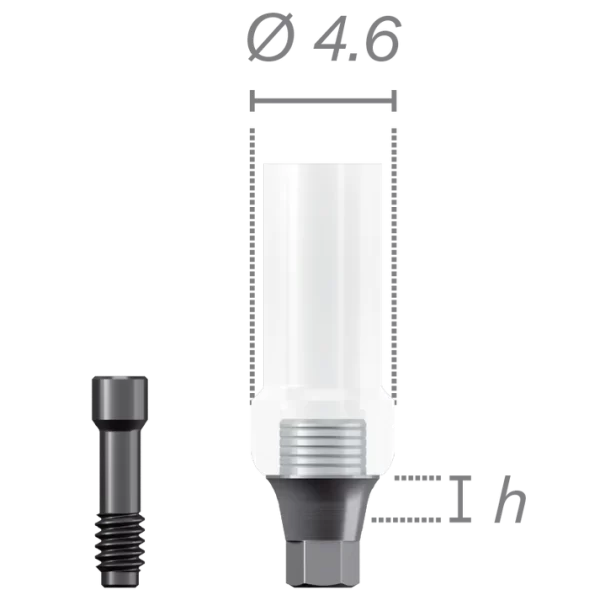 Chrome-Cobalt overcast pillar + screws