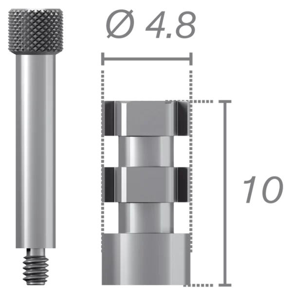 Transfer (open sky technique) for Tetra pillar + screw