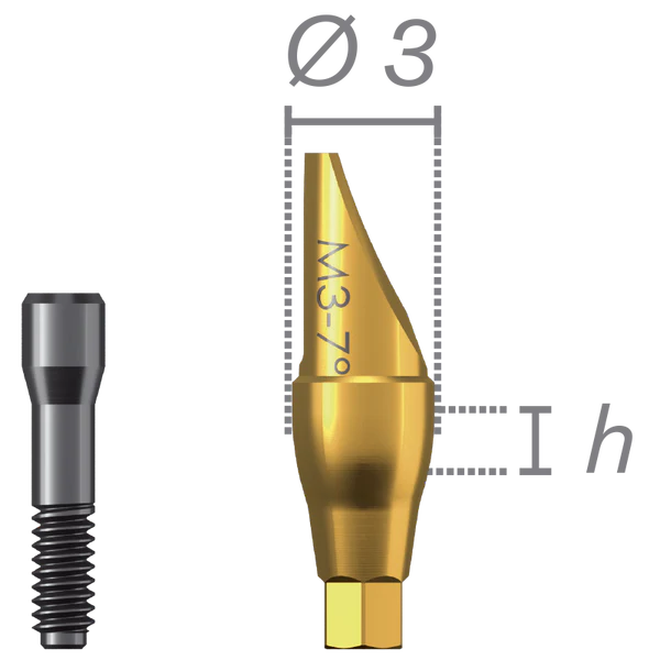 Angled pillar + screw