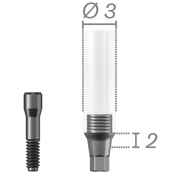 Chrome-Cobalt cast iron pillar + screws